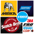 Automotive and industrial abrasives sanding discs grinding wheels surface preparation tools