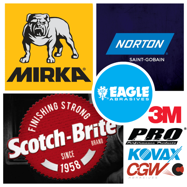 Automotive and industrial abrasives sanding discs grinding wheels surface preparation tools