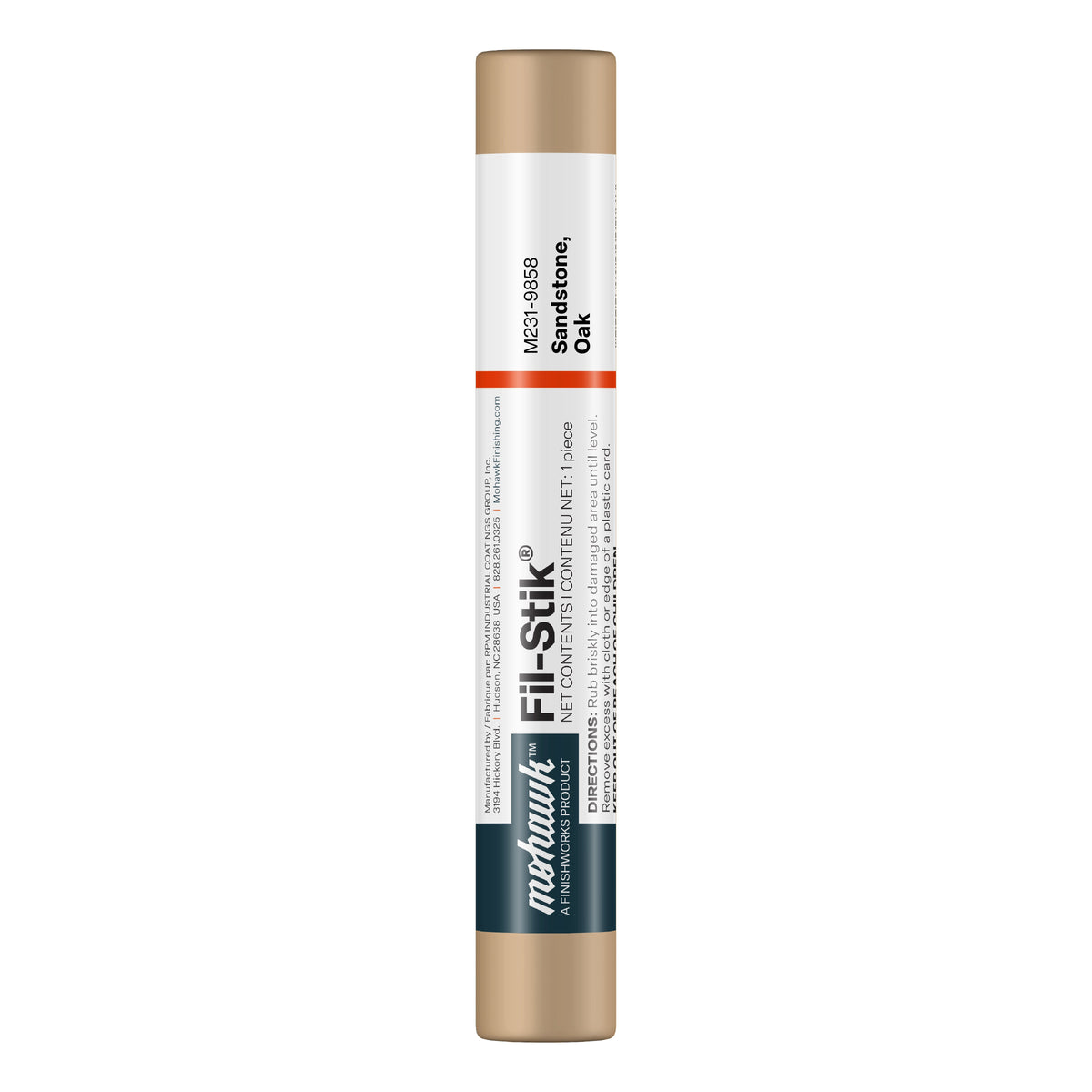Mohawk Sandstone Oak Fil-Stik wax putty stick for wood scratch repair