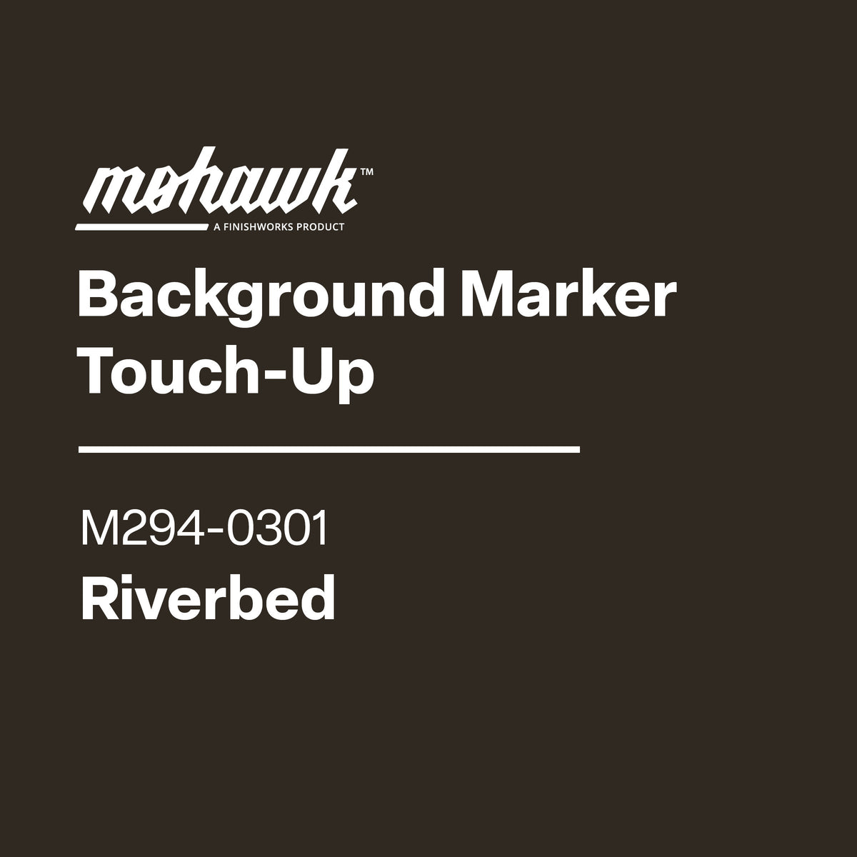 Mohawk Background Marker Touch-Up label on a green background