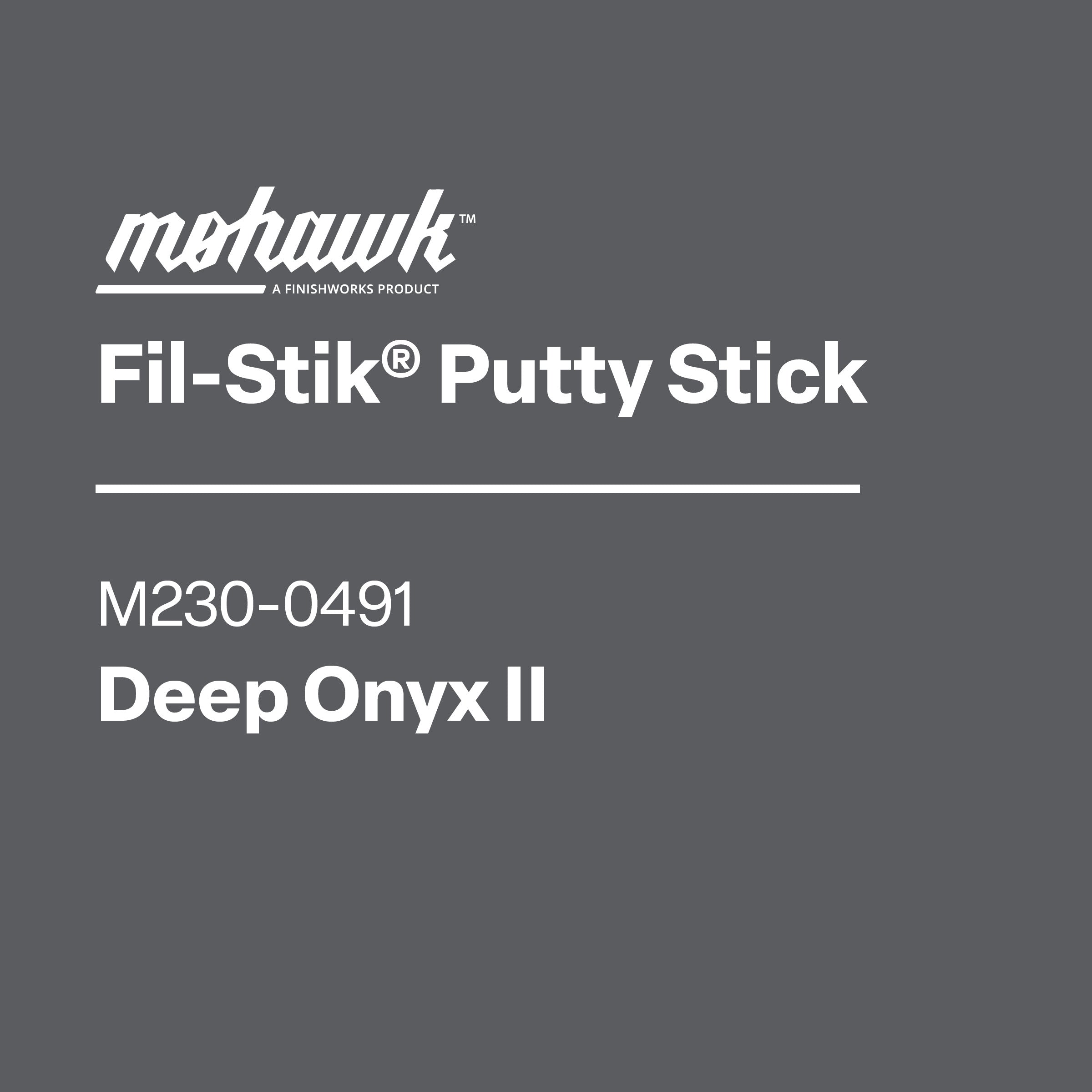 Mohawk M230-0491 Deep Onyx II furniture scratch and nick touch-up stick