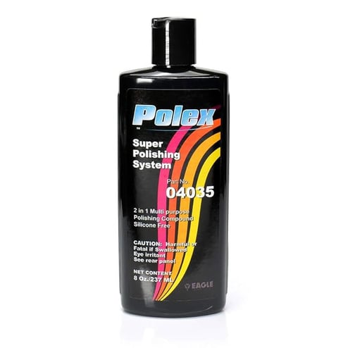 Polex Super Polishing System bottle on a white background