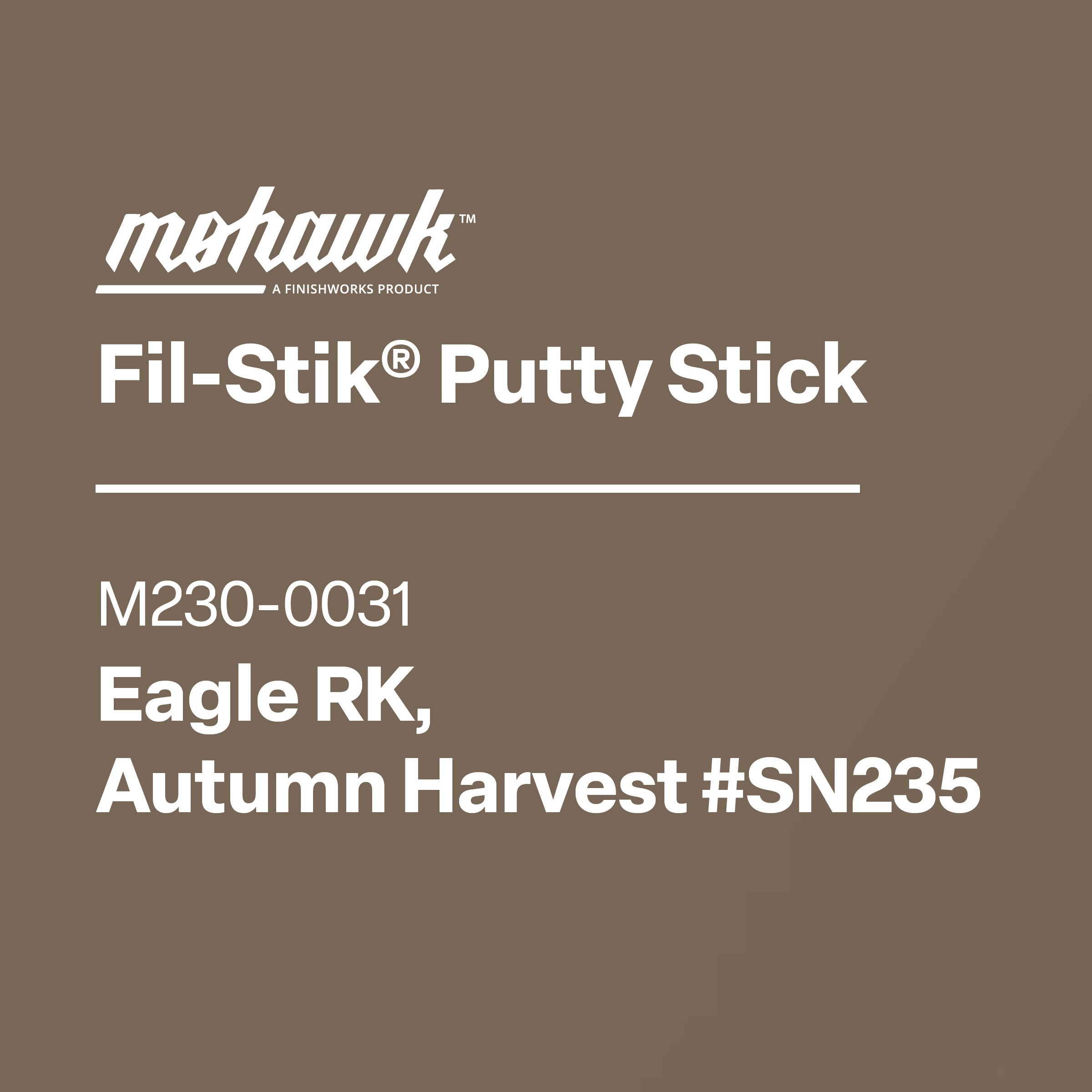 Mohawk M230-0031 Autumn Harvest furniture scratch and nick touch-up stick
