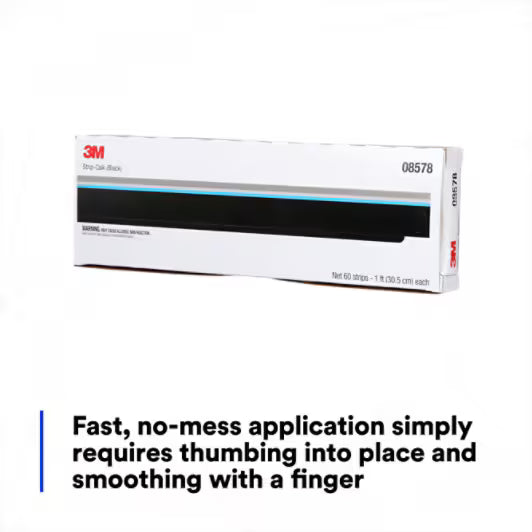 3M Strip Calk, 08578, Black, 1 ft Strips