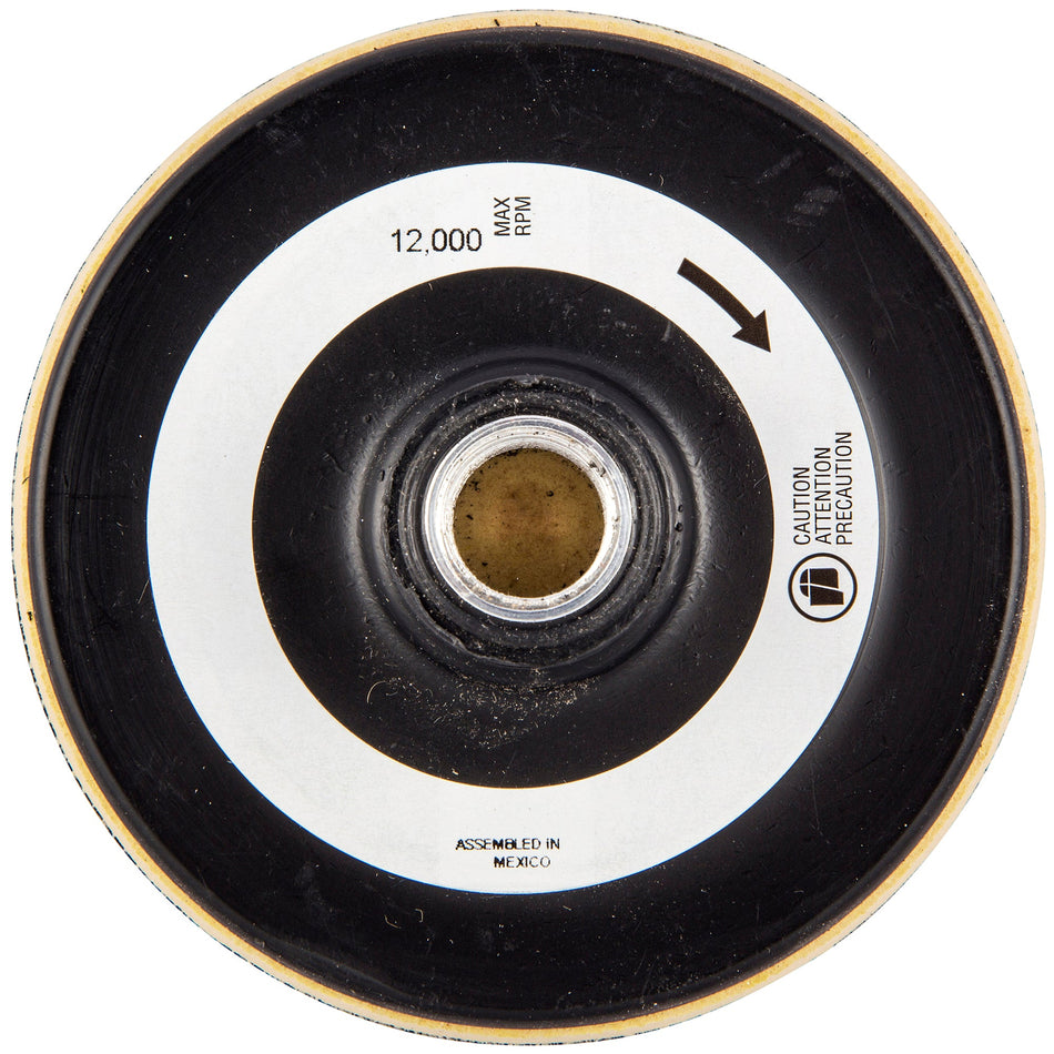 Merit4 x 5/8-11 In. Medium Density Non-Vacuum Standard Back-up Pad for Non-Woven Hook & Loop Discs 8834168984 1 EA