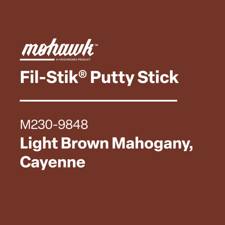 Mohawk M230-9848 Light Brown Mahogany furniture scratch and nick touch-up stick