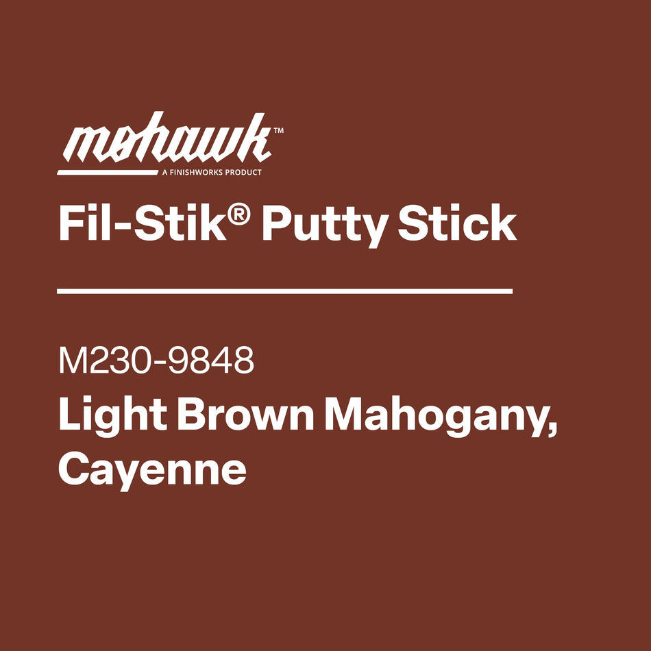 Mohawk Fil-Stik Light Brown Mahogany, Cayenne