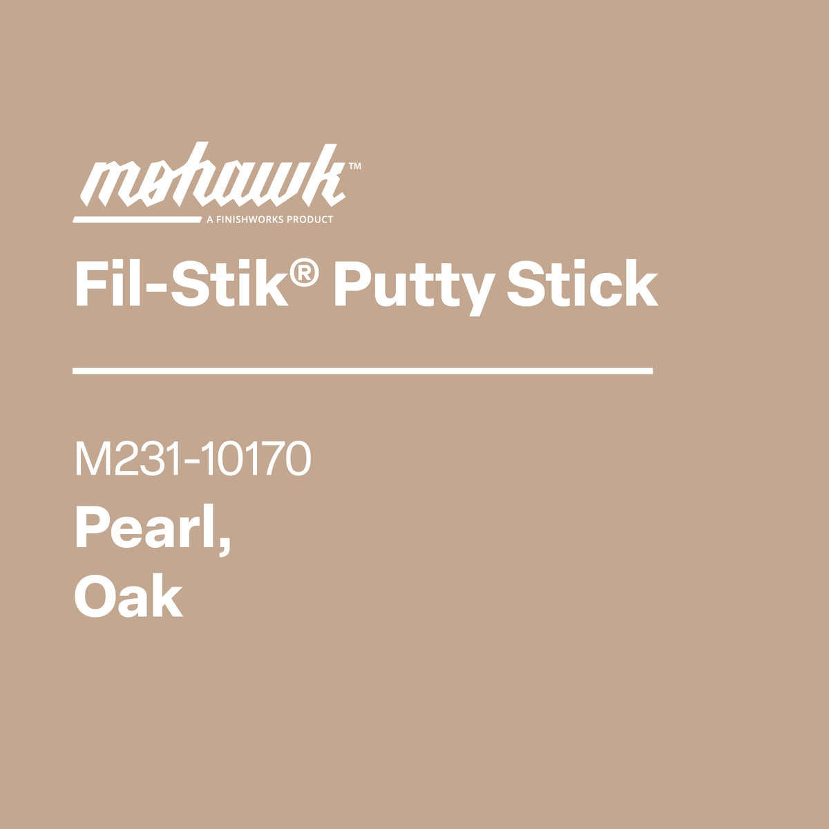 Mohawk M231-10170 Pearl Oak furniture touch-up filler stick