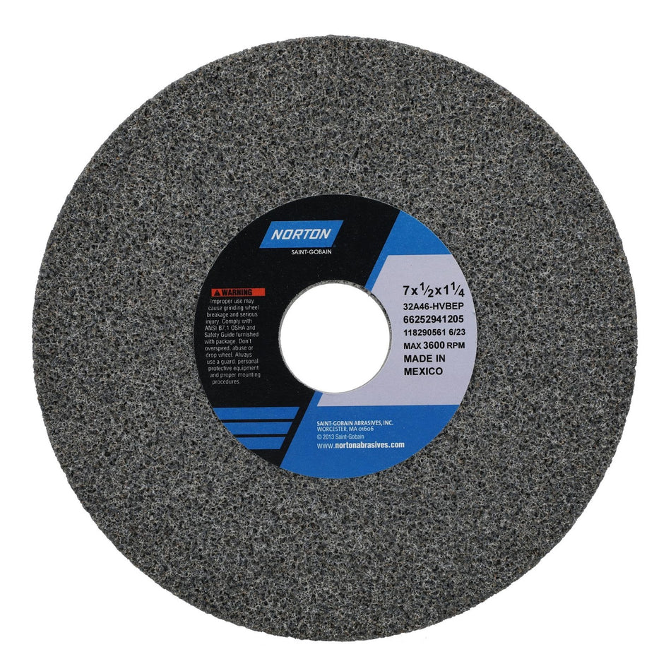 Norton 7 x 1/2 x 1-1/4 in Type 01 Toolroom Wheel 32A 46 H VBEP