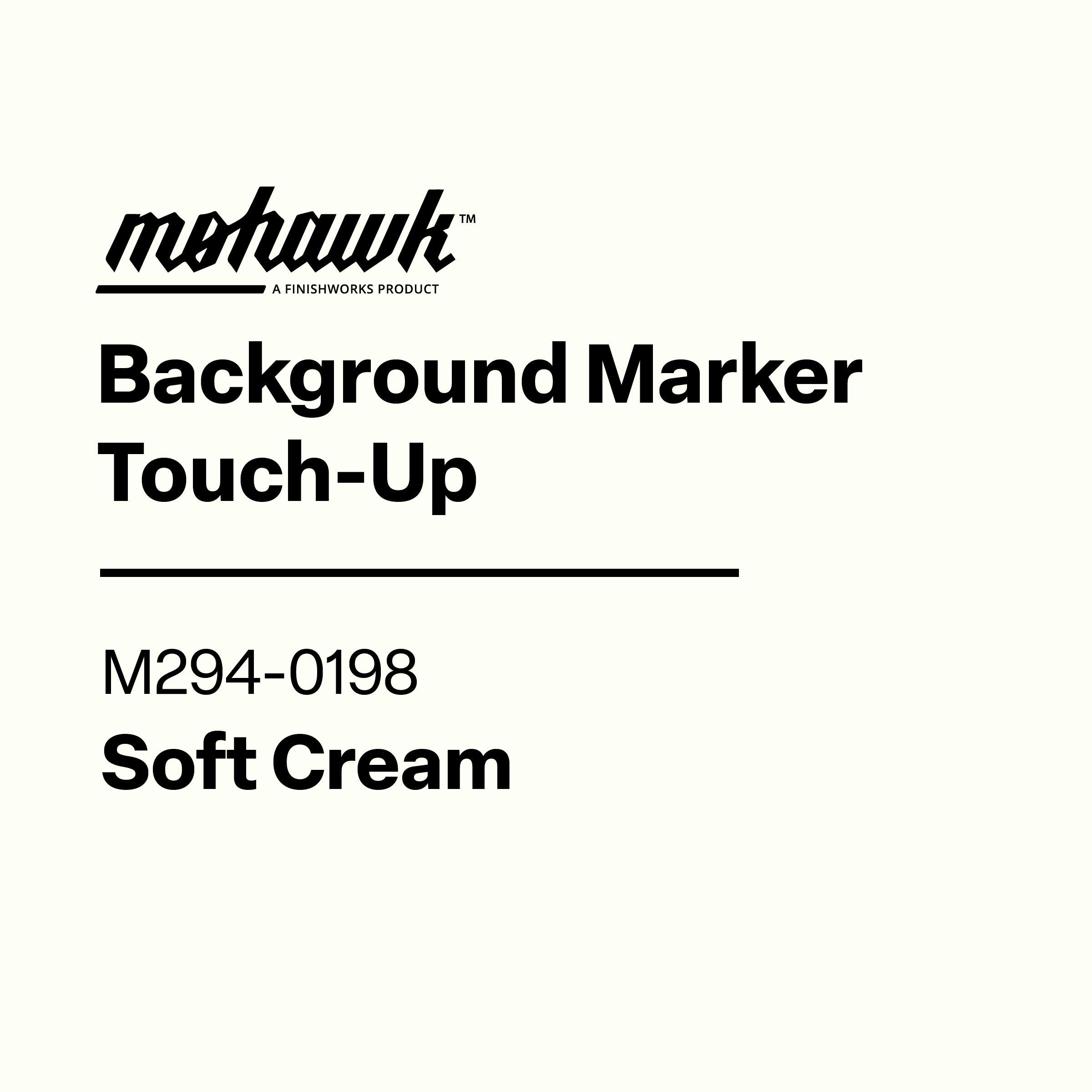 Mohawk Background Marker Touch-Up label with product code on a white background