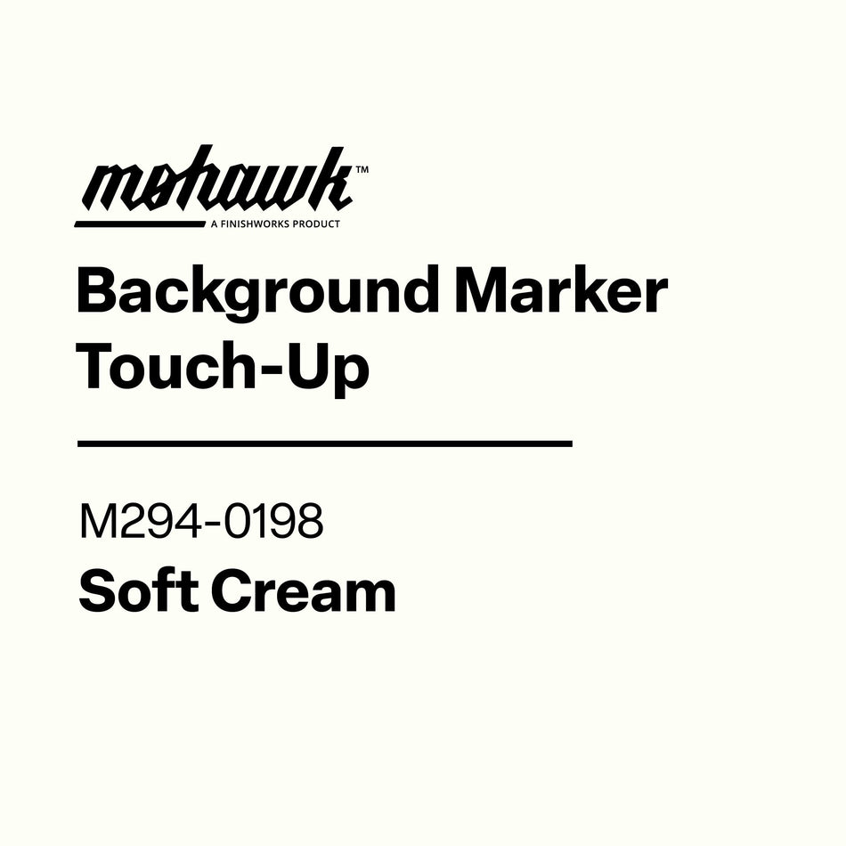 Mohawk Background Marker Touch-Up label with product code on a white background