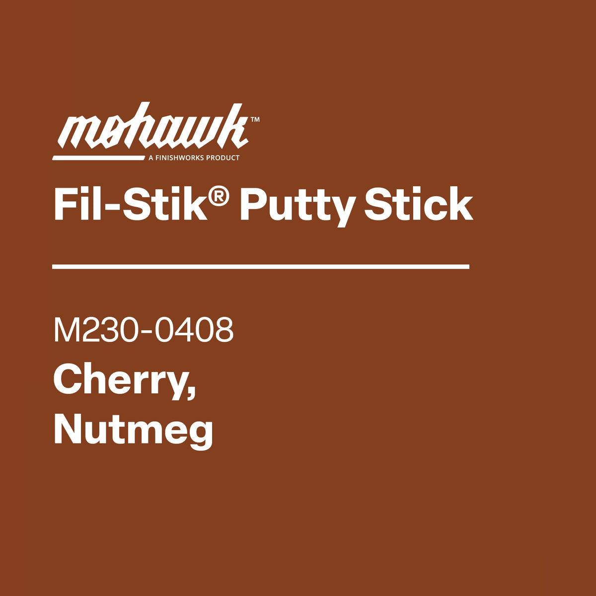 Mohawk M230-0408 Cherry Nutmeg furniture scratch and nick touch-up stick