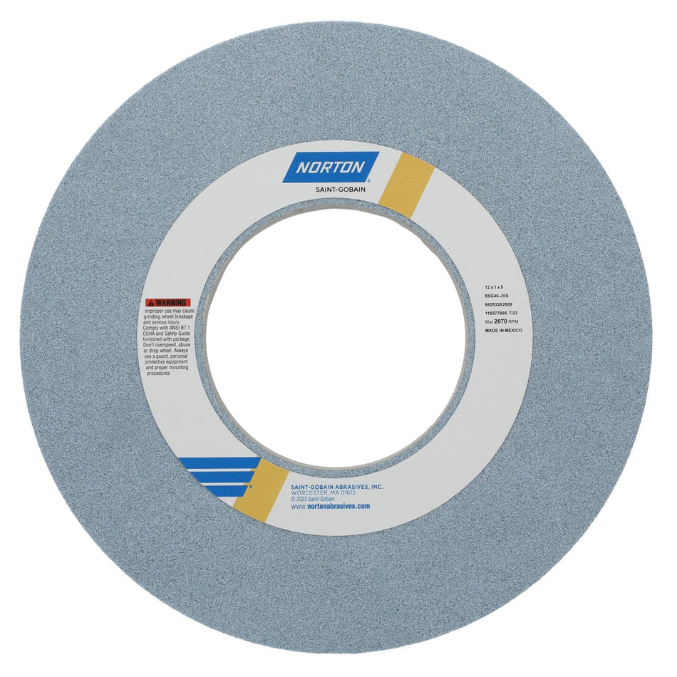 Norton 12 x 1 x 5 in SG Type 01 Toolroom Wheel 5SG 46 J VS