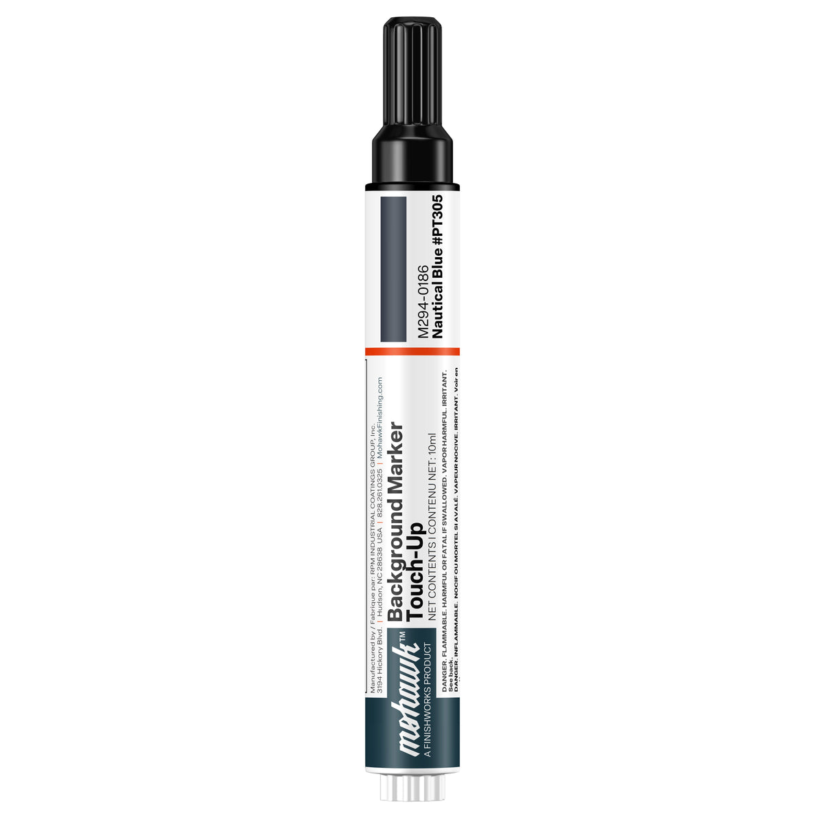Mohawk Nautical Blue background marker touch-up pen for wood finish repair