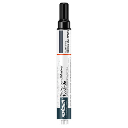 Mohawk Nautical Blue background marker touch-up pen for wood finish repair