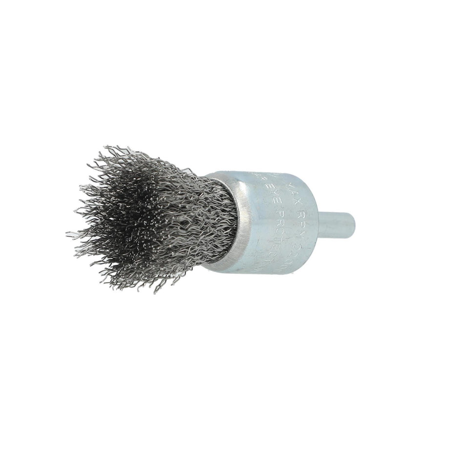 Norton 1 x 0.012 x 1/4 in Shank Mounted End Brush, 20-Pack