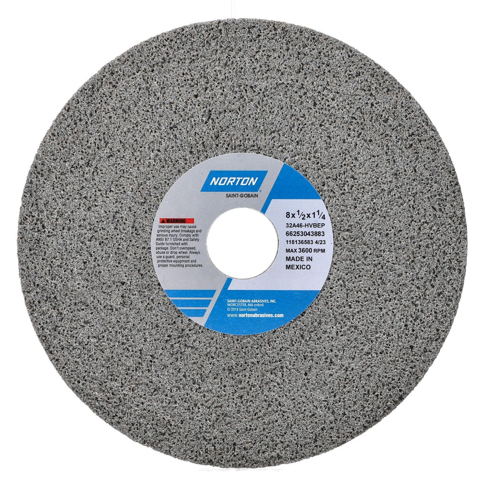 Norton 8 x 1/2 x 1-1/4 in Type 01 Toolroom Wheel 32A 46 H VBEP