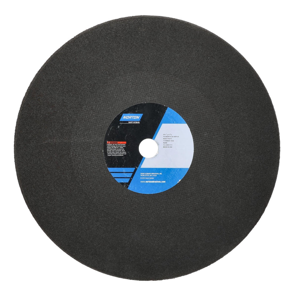 Norton 24 x 7/32 x 1-3/4 in Foundry X Type 01 Reinforced Cut-Off Wheel AO 24 Grit V B75B, 10-Pack