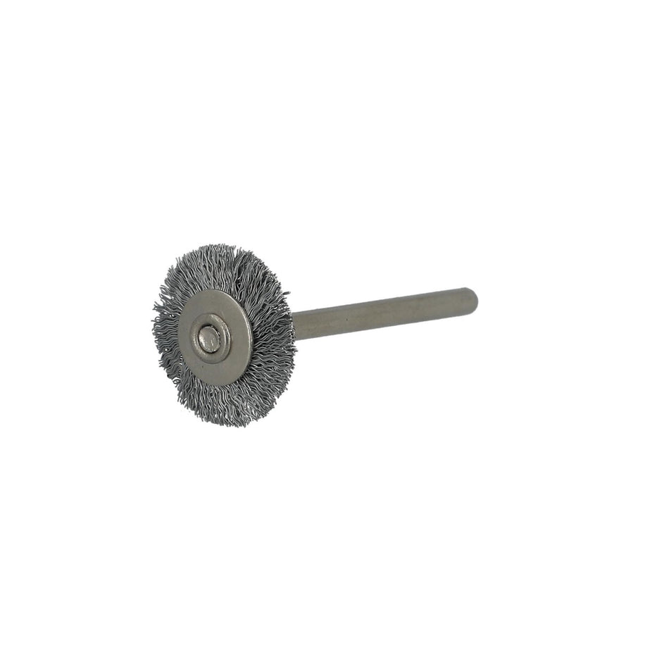 Norton 3/4 x 0.005 x 1/8 in Shank Mounted Wheel Brush, 20-Pack