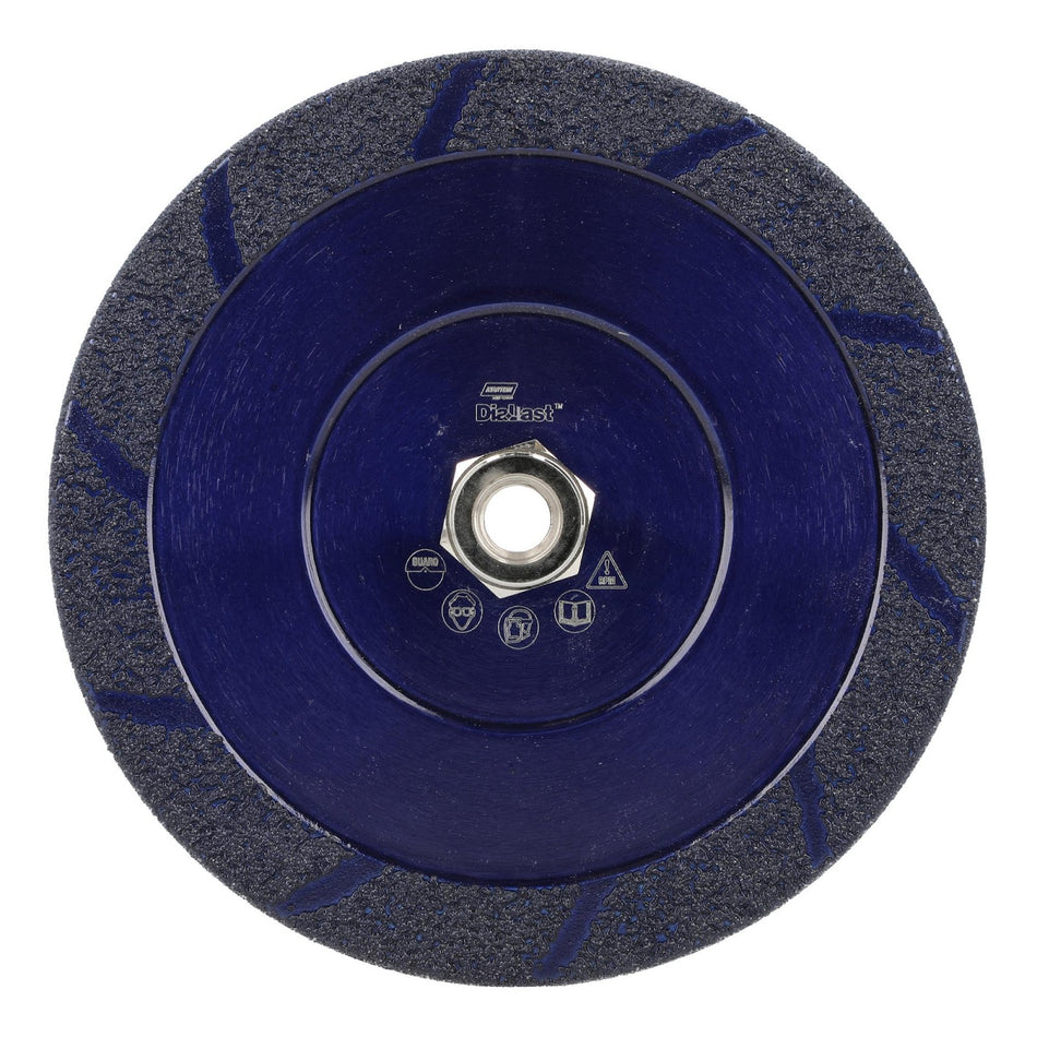 Norton 7 x 1/4 x 5/8 in DiaLast Type 27 Grinding Wheel Diamond 24 Grit T