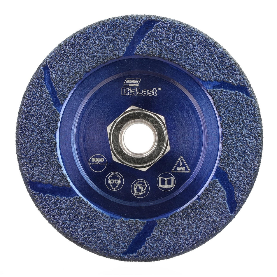 Norton 4-1/2 x 1/4 in DiaLast Type 27 Grinding Wheel Diamond 24 Grit T