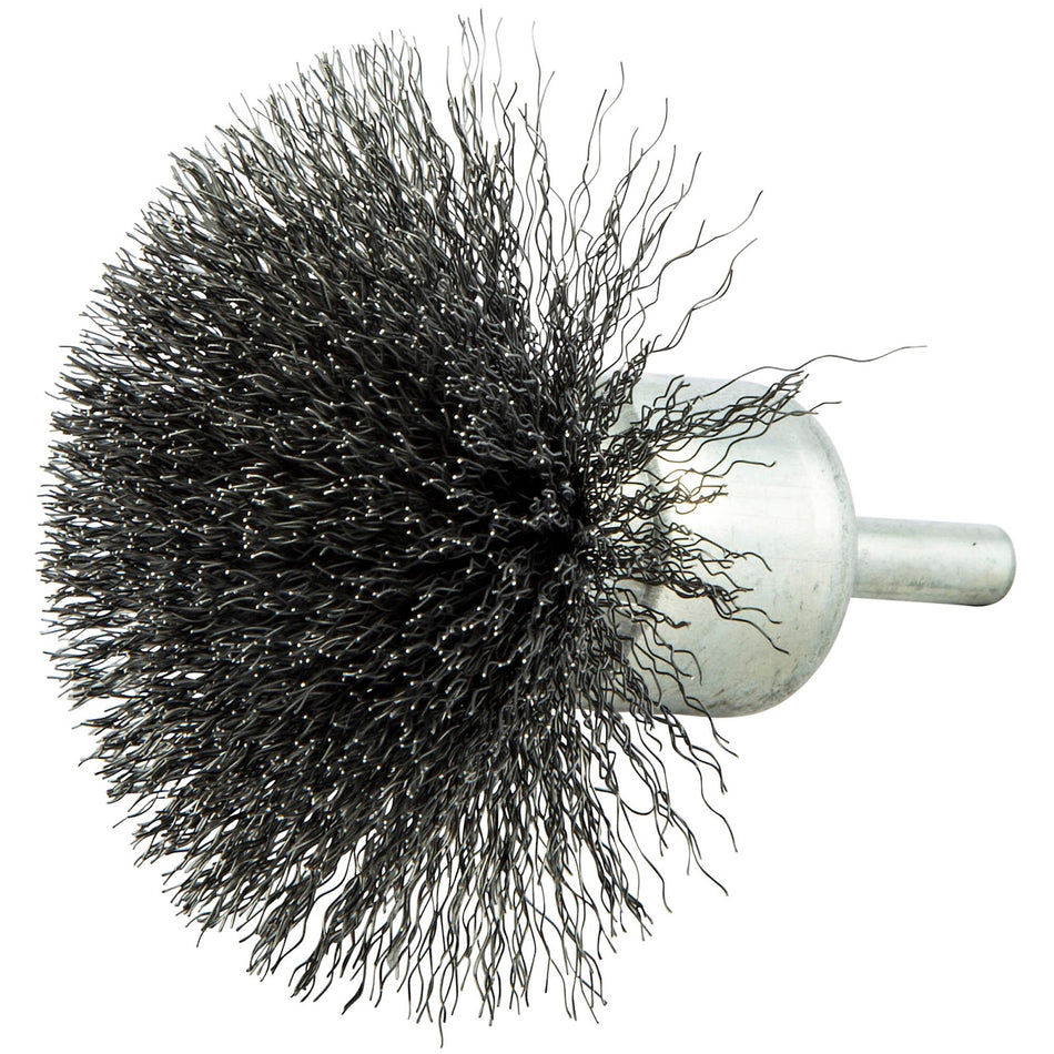 Norton 3 x 0.008 x 1/4 in BlueFire Shank Mounted Circular Flared End Brush, 10-Pack