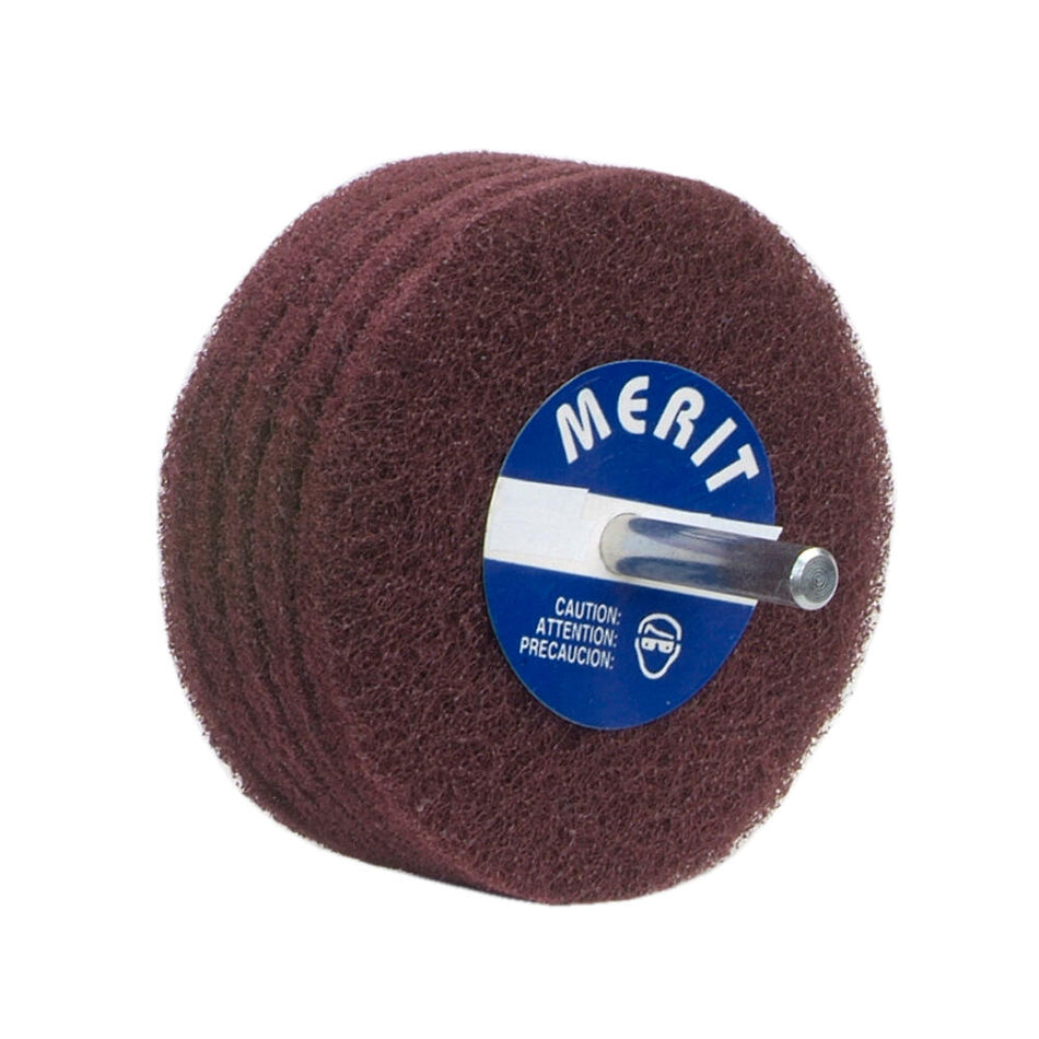 Norton 3 in Deburring & Finishing Non-Woven Stacked Disc Wheel Aluminum Oxide Fine Grit, 10-Pack