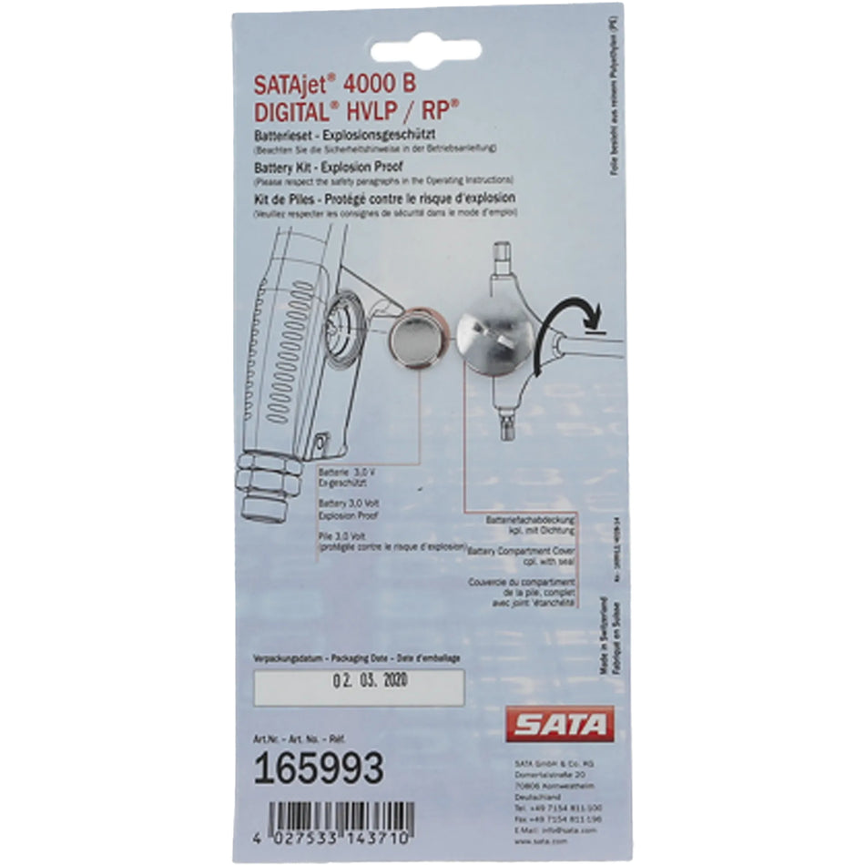 SATA Battery kit for SATAjet 4000 B DIGITAL
