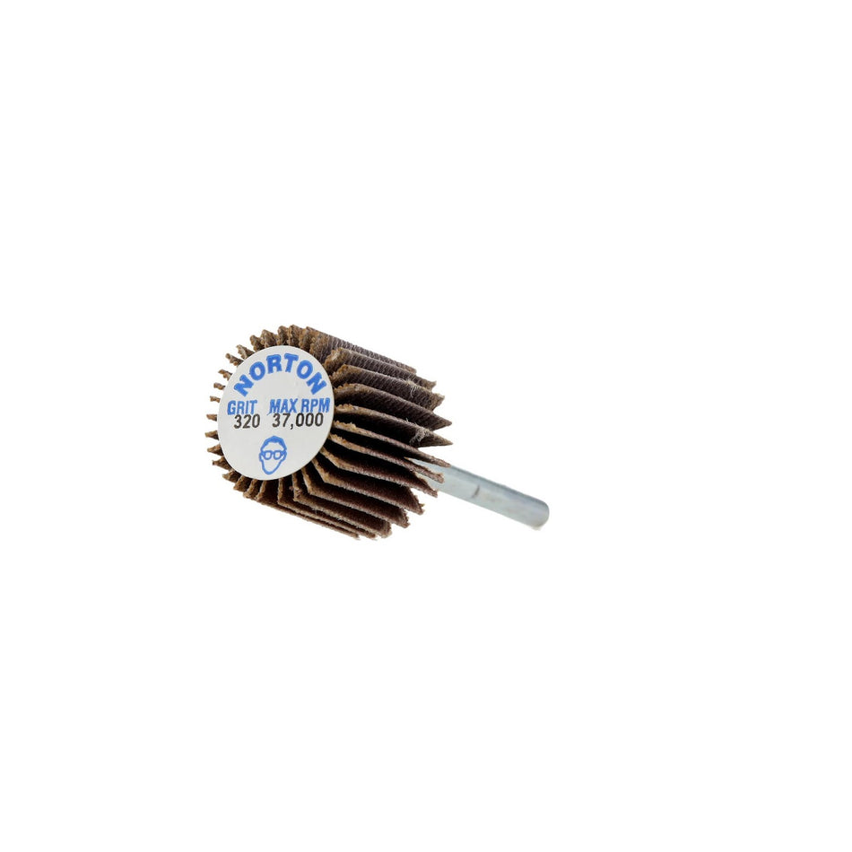 Norton 5/8 x 5/8 in High Performance Spindle Flap Wheel P320 Grit R369 Aluminum Oxide, 10-Pack