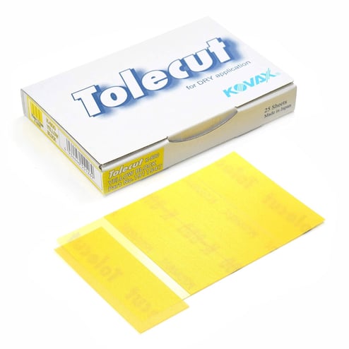 Konax Tolecut sandpaper with packaging on a white background