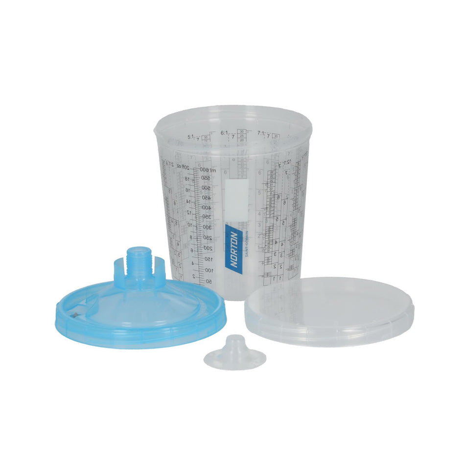Norton 750 mL Vented Paint Cup System 125.00 Âµm