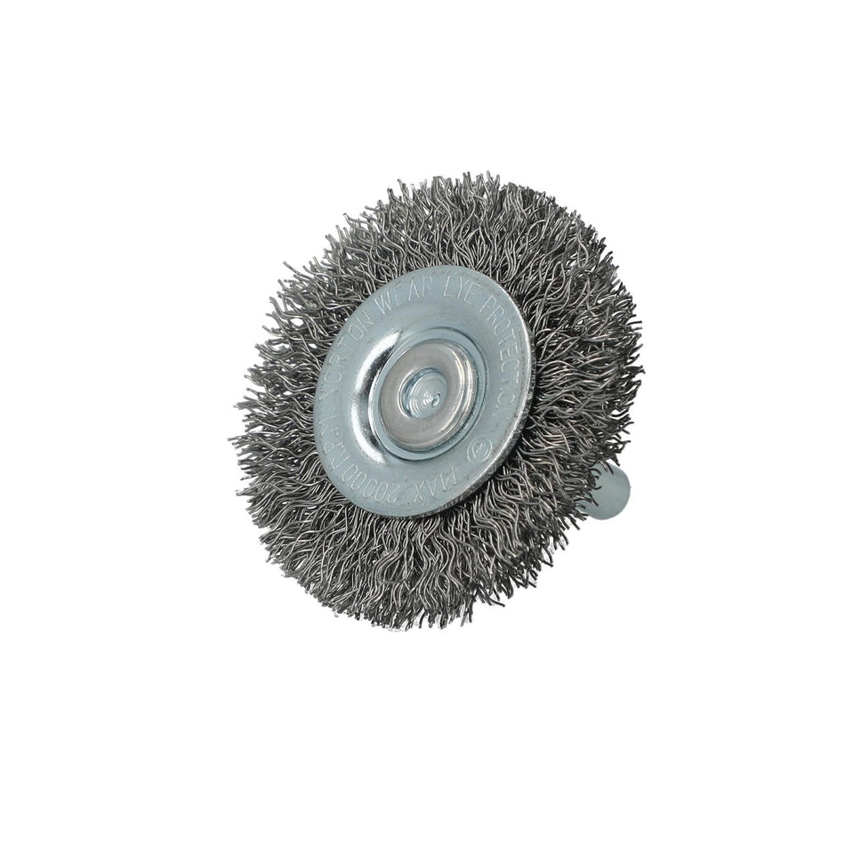 Norton 2 x 0.0118 x 1/4 x 1/2 x 3/8 In. Carbon Steel Crimped Wire Wheel Brush, 20-Pack