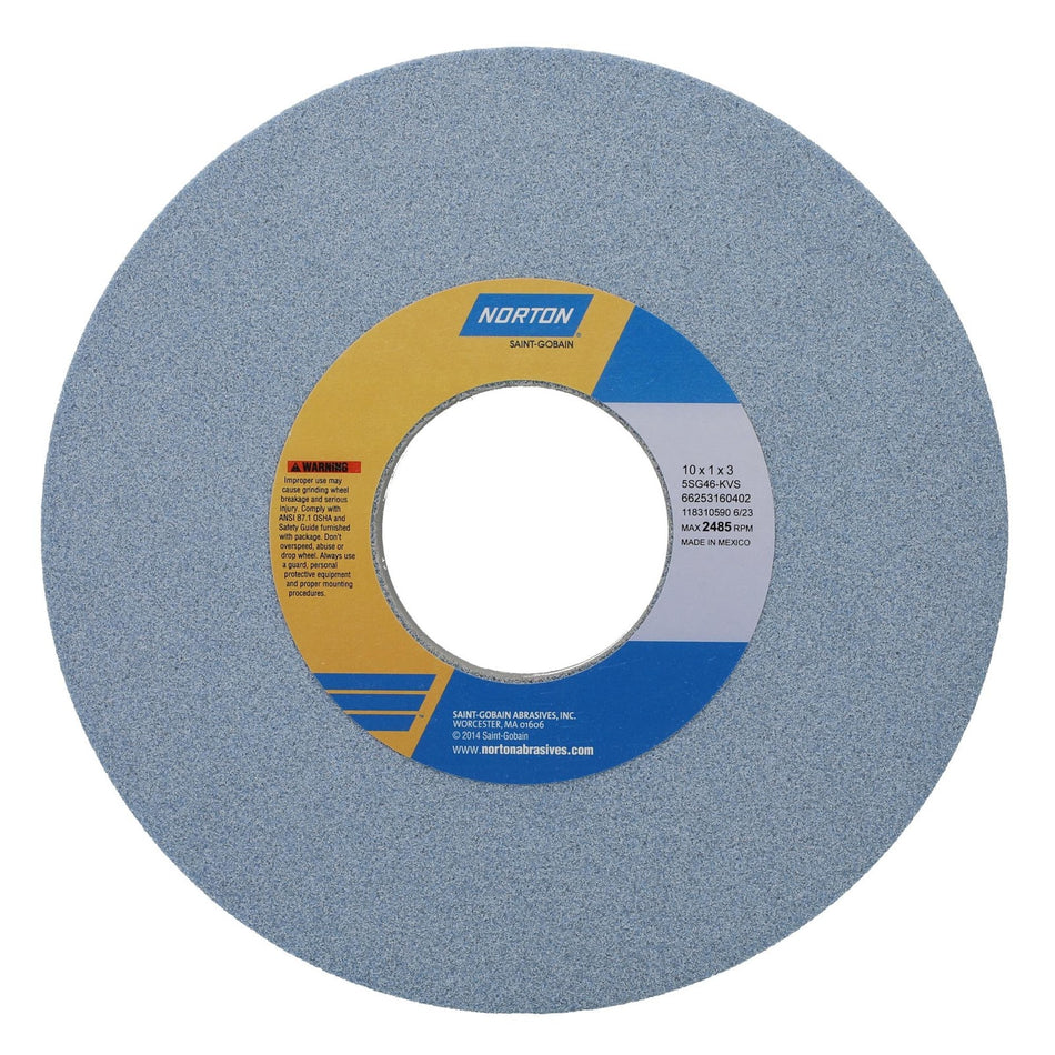 Norton 10 x 1 x 3 in SG Type 01 Toolroom Wheel 5SG 46 K VS