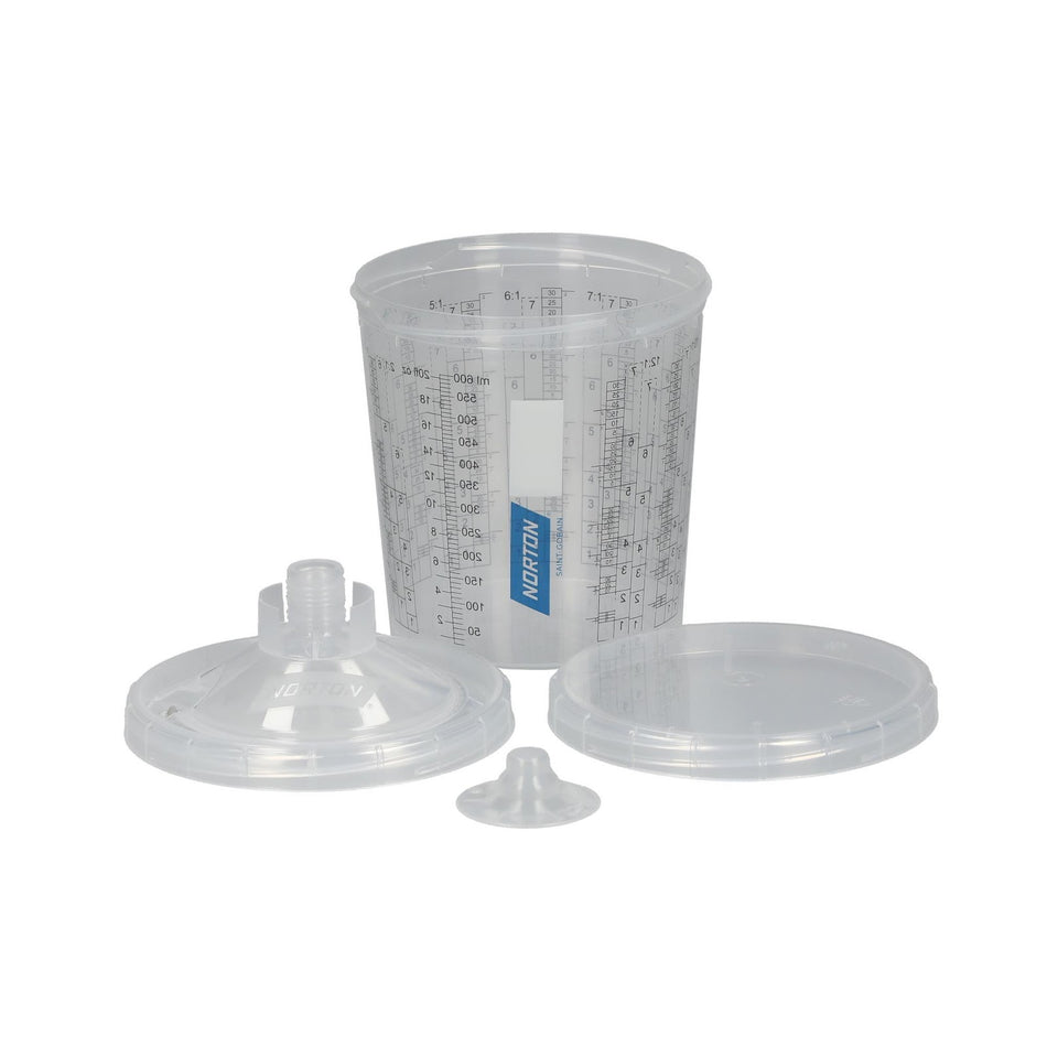 Norton 750 mL Vented Paint Cup System 190.00 Âµm