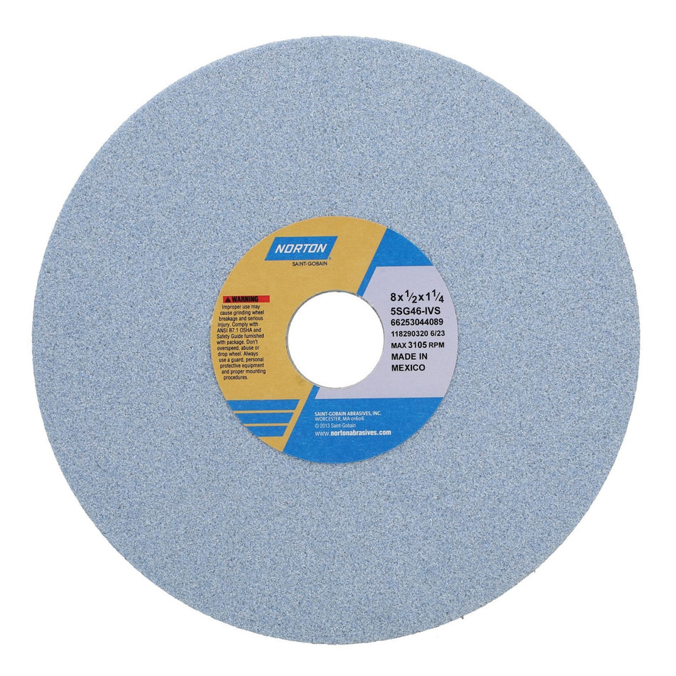 Norton 8 x 1/2 x 1-1/4 in SG Type 01 Toolroom Wheel 5SG 46 I VS