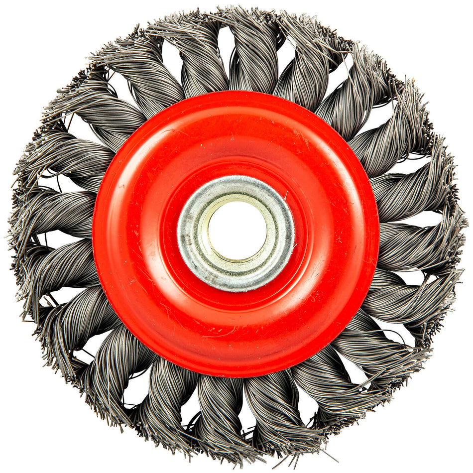 Norton 4 x 0.014 in BlueFire Shank Mounted Wheel Brush, 6-Pack
