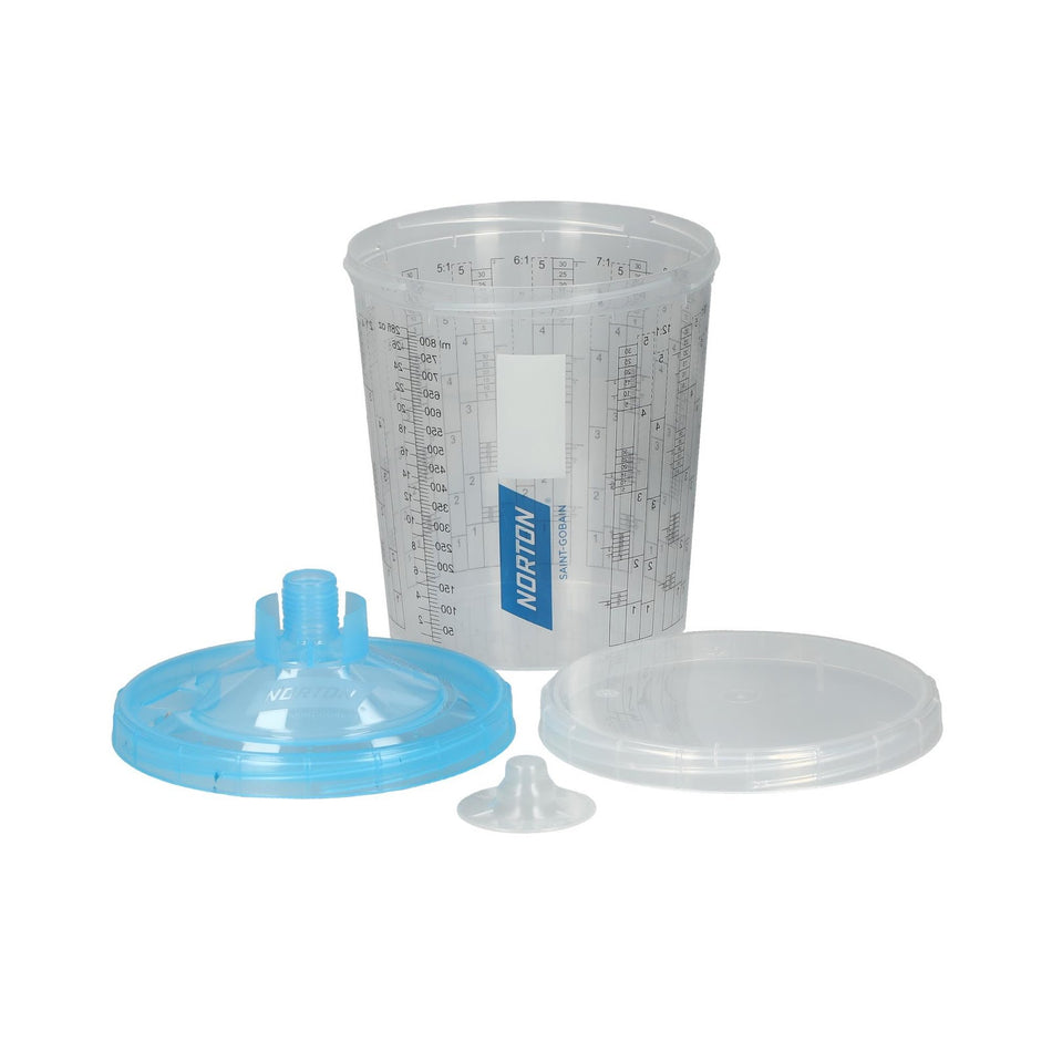 Norton 1000 mL Vented Paint Cup System 125.00 Âµm