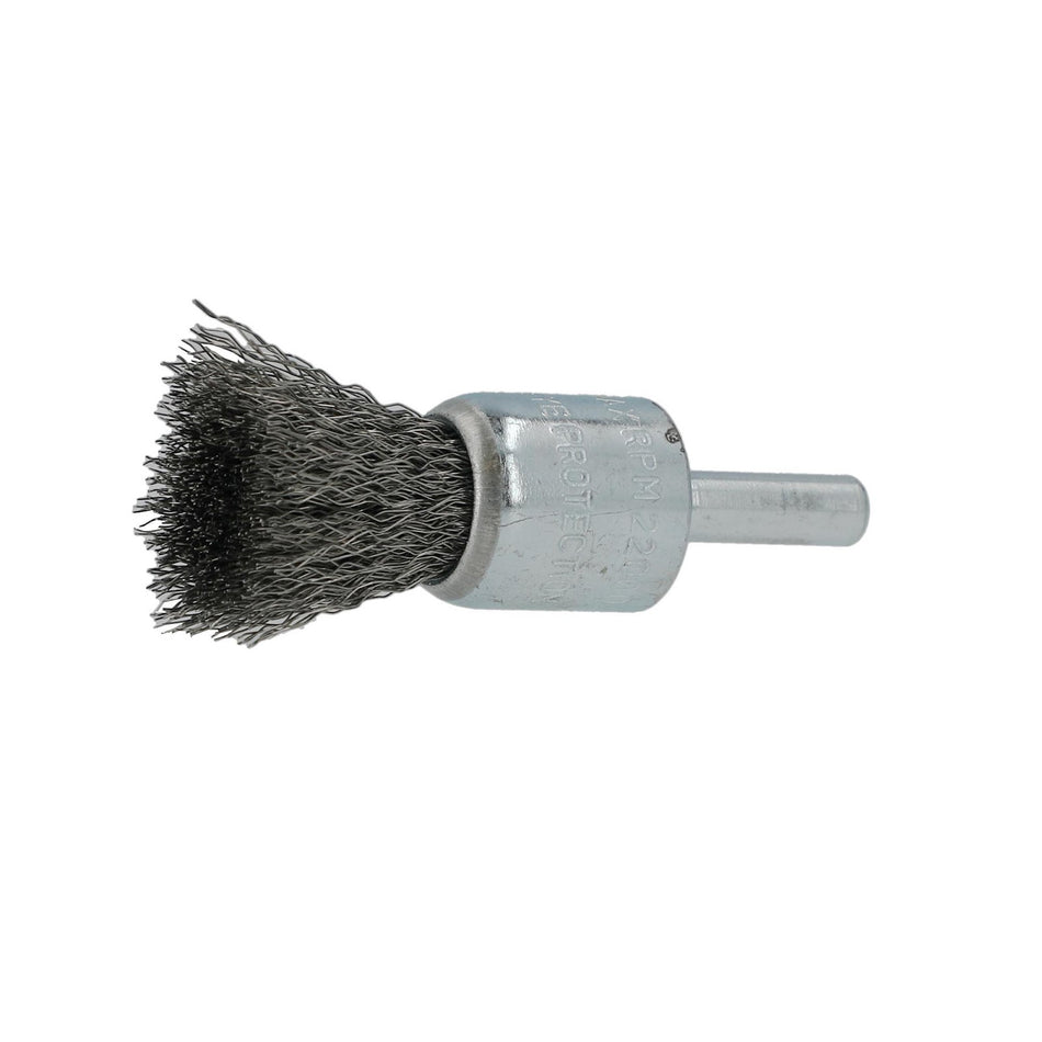 Norton 3/4 x 0.008 x 1/4 in Shank Mounted End Brush, 20-Pack