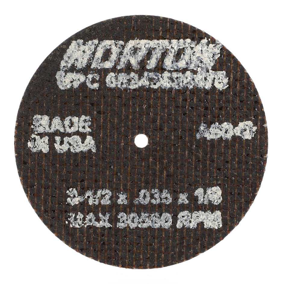 Norton 2-1/2 x 0.035 in Norbide Type 41 Cut-Off Wheel AO 60 Grit O, 25-Pack