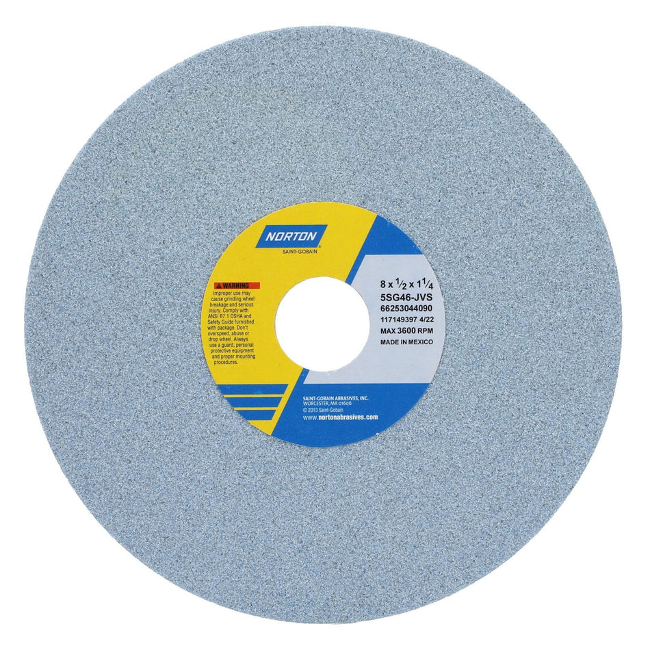 Norton 8 x 1/2 x 1-1/4 in SG Type 01 Toolroom Wheel 5SG 46 J VS