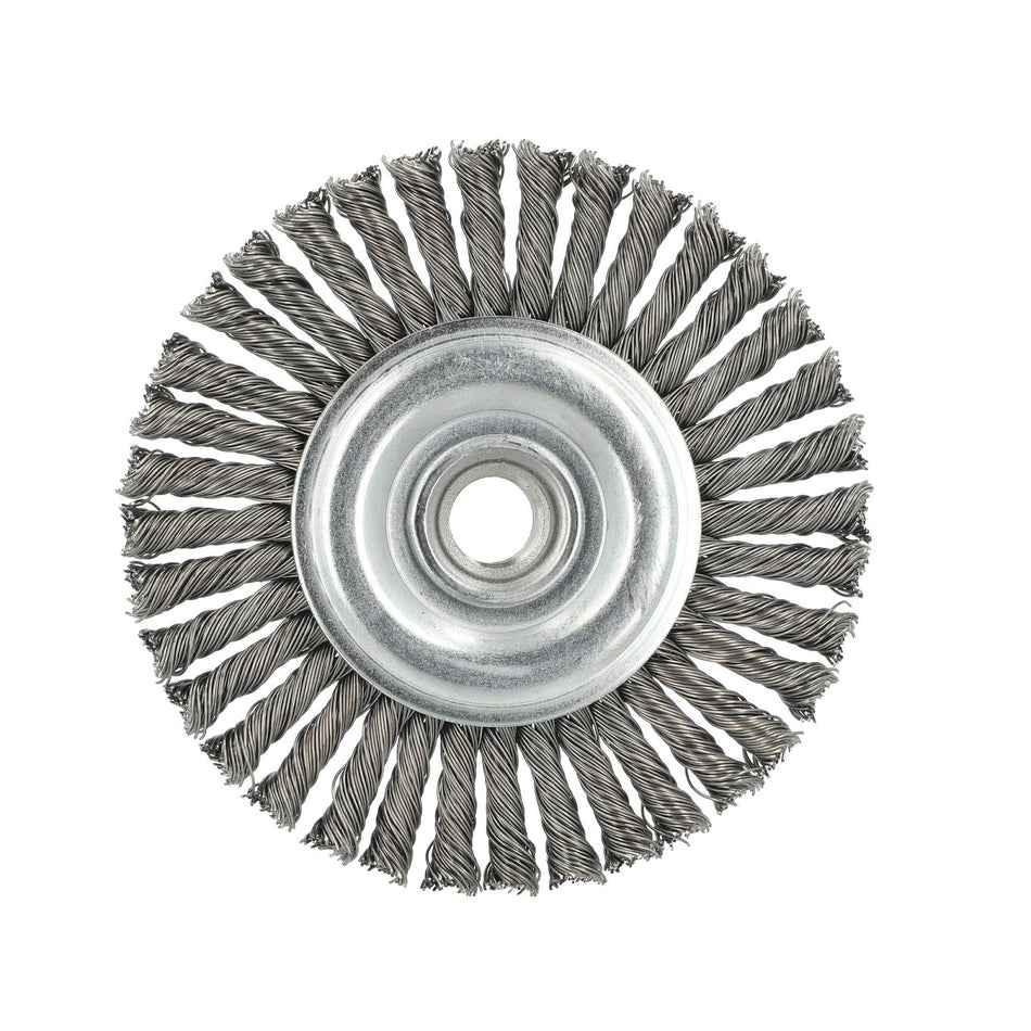 Norton 4-1/2 x 0.02 in Shank Mounted Wheel Brush, 5-Pack