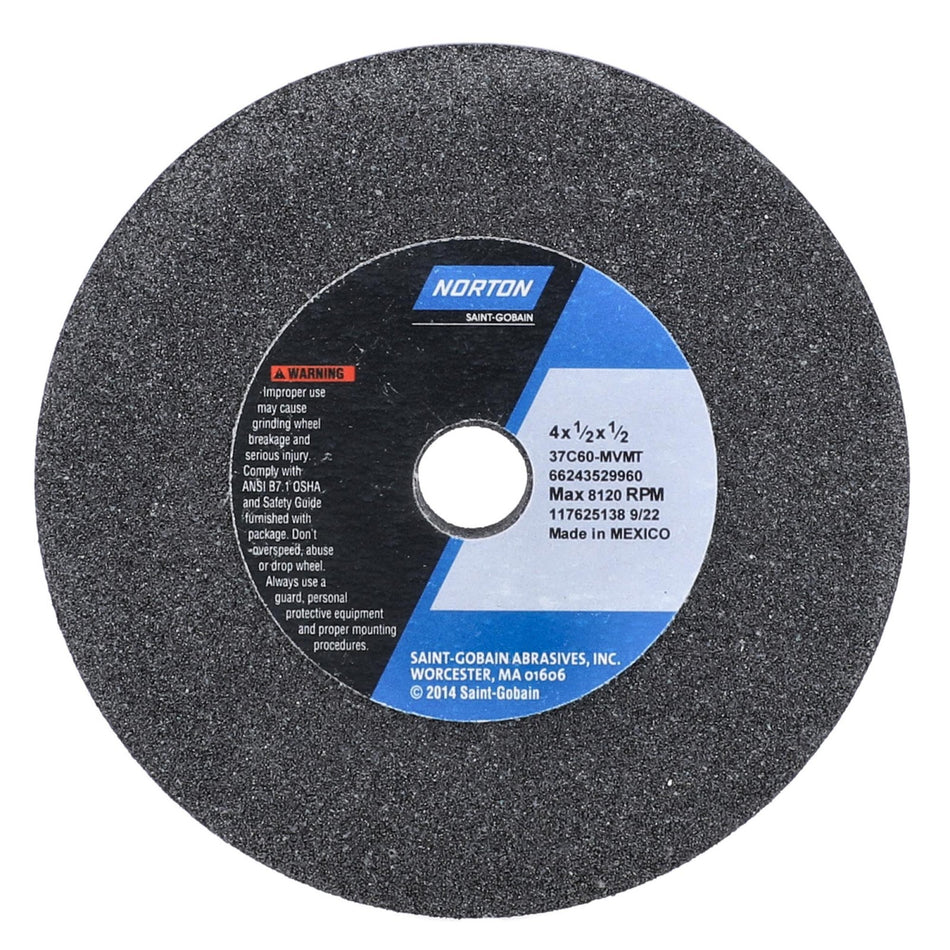 Norton 4 x 1/2 x 1/2 in Type 01 Internal Grinding Wheel 37C 60 N VMT