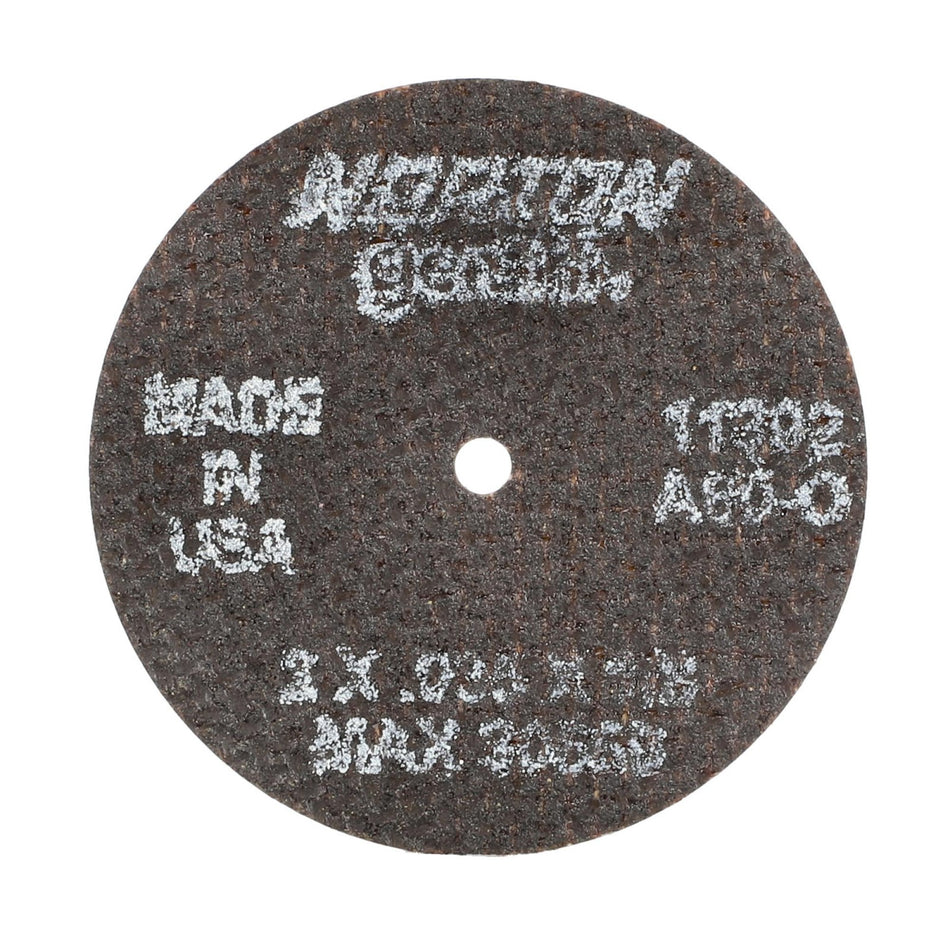 Norton 2 x 0.035 in Gemini Type 41 Cut-Off Wheel AO 60 Grit O, 25-Pack