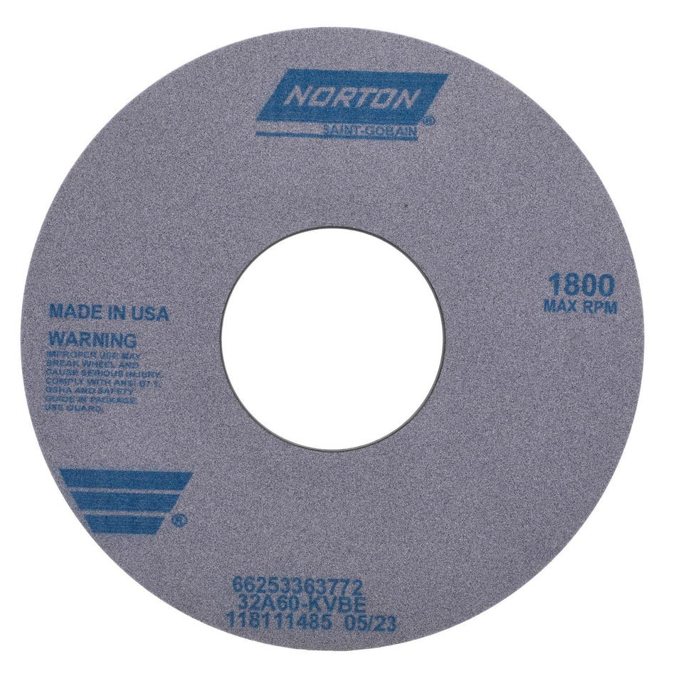Norton 14 x 3/4 x 5 in Type 01 Toolroom Wheel 32A 60 K VBE