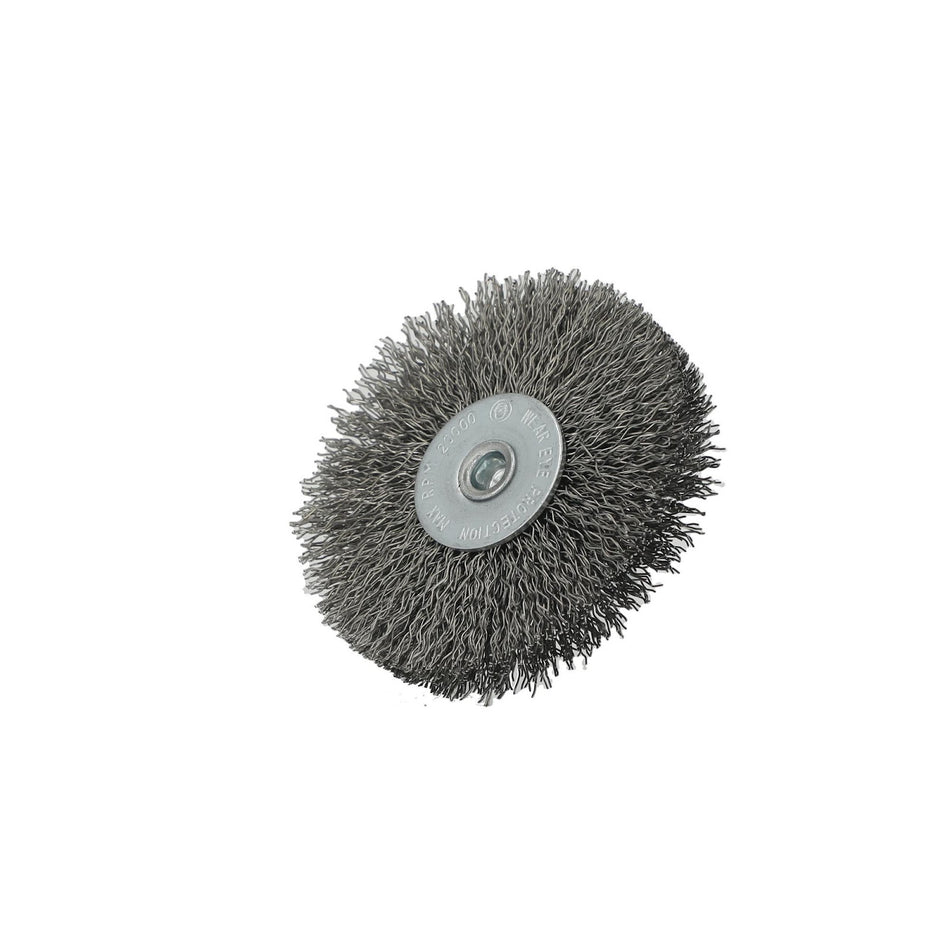 Norton 3 x 0.014 x 1/4 in Shank Mounted Wheel Brush, 10-Pack