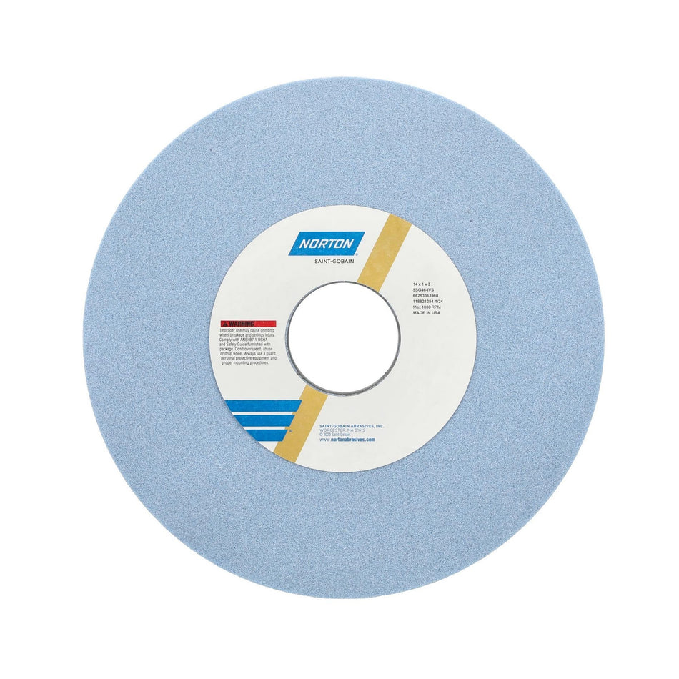 Norton 14 x 1 x 3 in SG Type 01 Toolroom Wheel 5SG 46 I VS