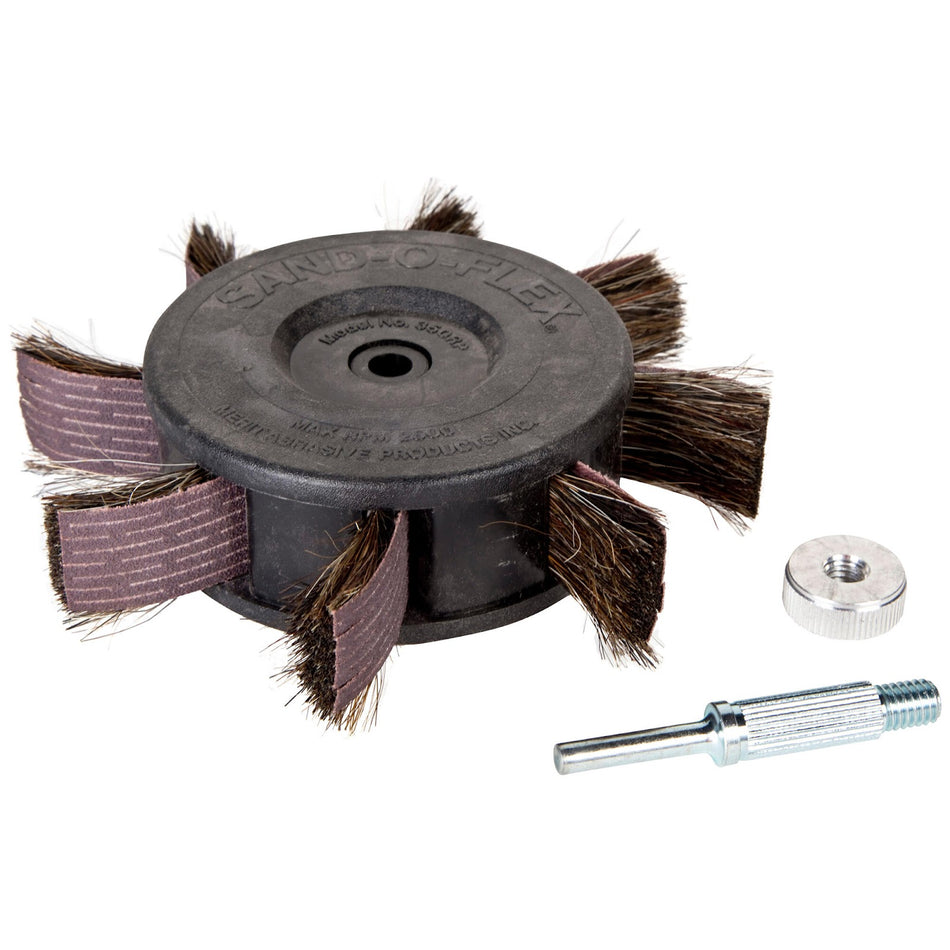 Norton 1/4 In. Sand-O-Flex Unmounted Flap Wheel 80 Grit Aluminum Oxide