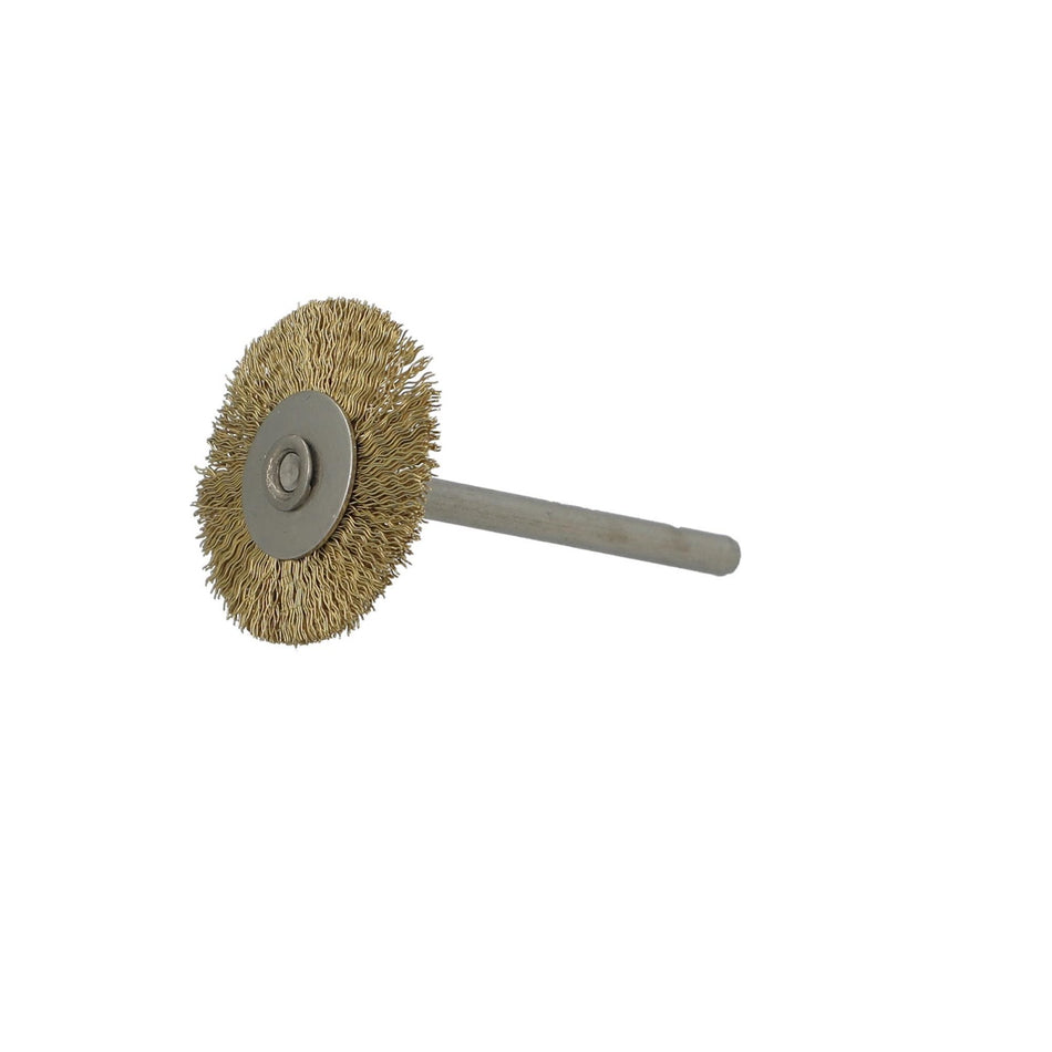 Norton 1 x 0.005 x 1/8 in Shank Mounted Wheel Brush, 20-Pack