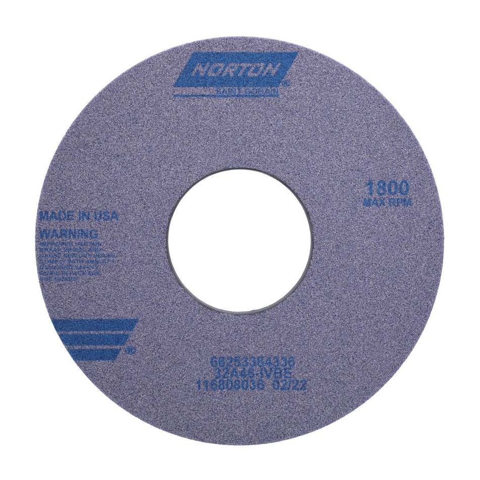 Norton 14 x 1-1/2 x 5 in Type 01 Toolroom Wheel 32A 46 I VBE