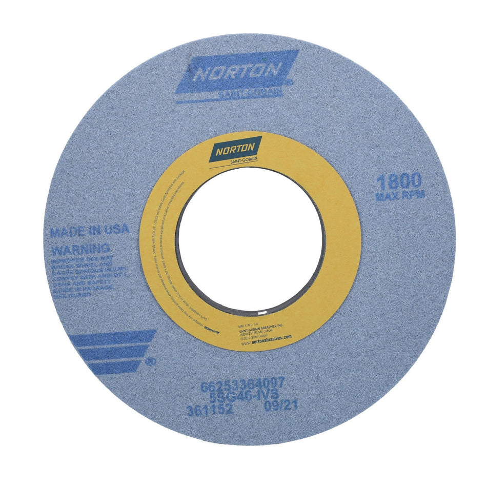 Norton 14 x 1-1/2 x 5 in SG Type 01 Toolroom Wheel 5SG 46 I VS